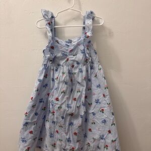 Janie and Jack Light Blue Floral Sundress Kids Size 6